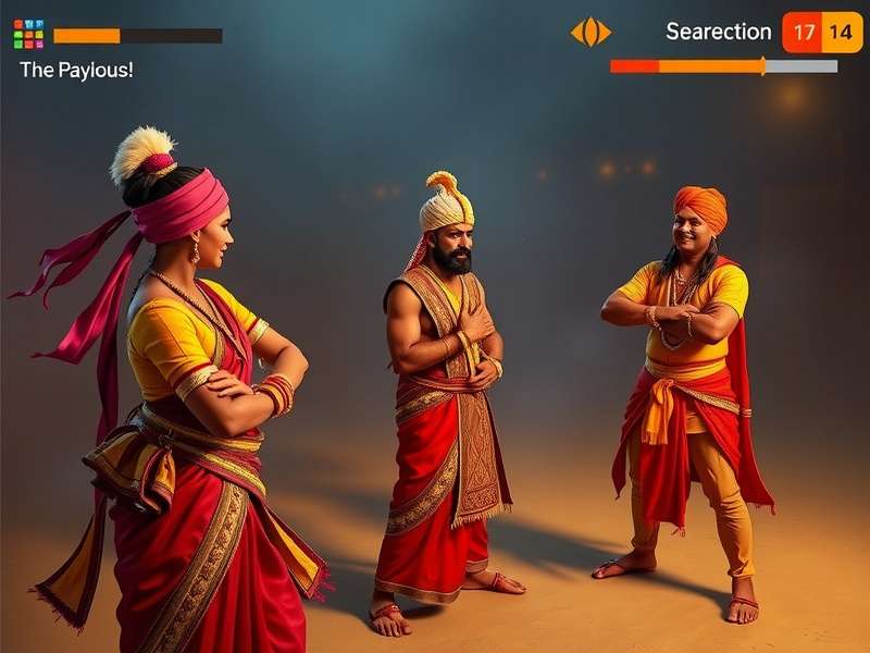 Traditional Indian costumes in Tandav Beat King